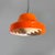 Mid-Century Modern Italian Pendant in Orange Glass and White Metal, 1970s For Sale - Image 16 of 16
