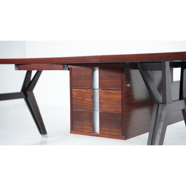 Mid-Century Modern Desk attributed to Ico Parisi for Mim Roma, Italy, 1950s For Sale - Image 15 of 18