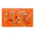 Kenneth Joaquin Large Mid-Century Orange Abstract Painting (36” X 60”) For Sale