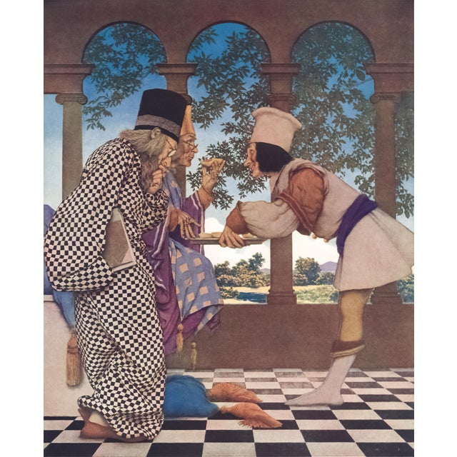 1925 Maxfield Parrish Lithograph "The King Samples the Tarts" For Sale