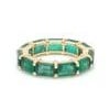 Metal Natural 6.75 cts Zambian emerald ring 14k gold For Sale - Image 7 of 18