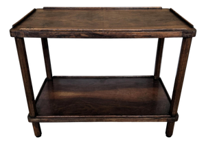 Mid-Century Italian Art Deco Style Walnut Burl Dry Bar Table, 1940s