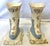 Shabby Chic Mid 20th Century Porcelain Cornucopia Vases With French Belle Epoque Design- A Pair For Sale - Image 3 of 17