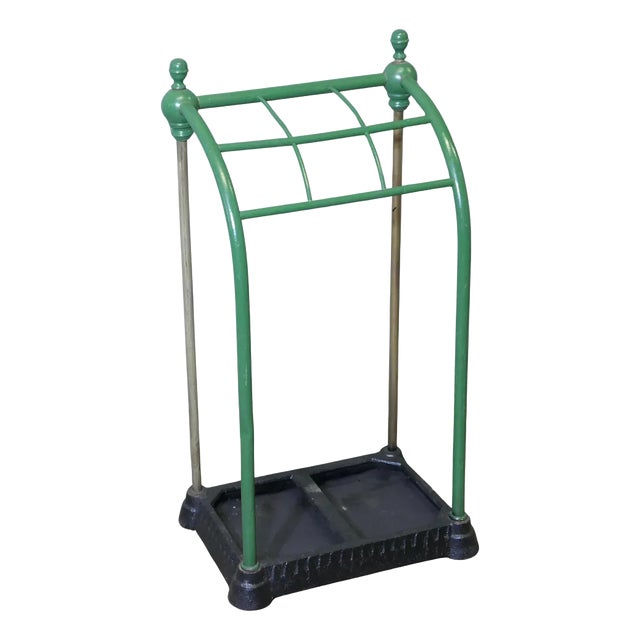 Victorian Brass and Cast Iron Umbrella Stand For Sale