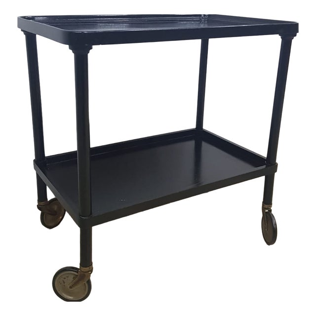 Historic Black Mobile Bar, 1930s For Sale