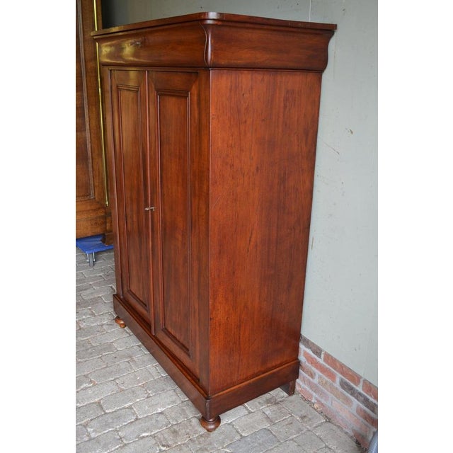 Brown Antique Mahogany Girls Wardrobe For Sale - Image 8 of 10