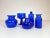 Collection of Five Blue Vases by Erik Hoglund, Sweden, 1960s, Set of 5 For Sale - Image 6 of 18