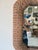 1980s Vintage Coastal Organic Woven Wicker Octagonal Wall Mirror For Sale - Image 10 of 13