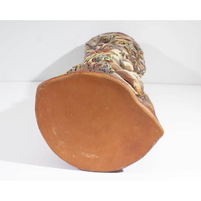 Brown 2012 Signed Studio Pottery Vase by Barry Unitas Barnes For Sale - Image 8 of 8