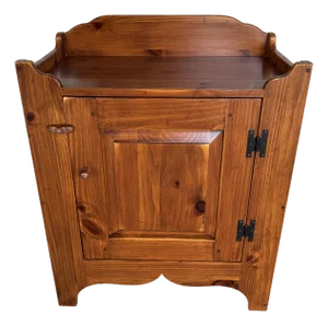 Late 20th Century Ethan Allen Country Craftsman Pine Shaker Style Cabinet (Finish 219)