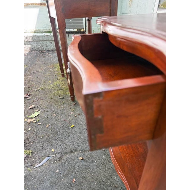 Wood Late 20th Century Pair of French Provincial 1 Drawer Nightstands For Sale - Image 7 of 18