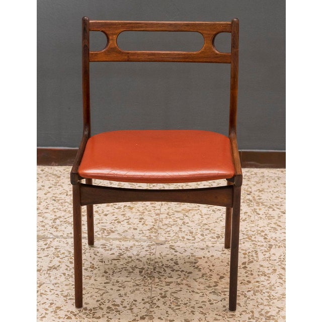 Uldum Møbelfabrik Dining Chairs by Johannes Andersen for Uldum Møbelfabrik, Denmark, 1960s, Set of 4 For Sale - Image 4 of 11