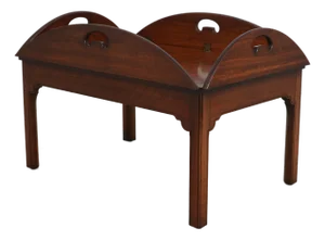 Wright Table Co Chippendale Walnut Butler Coffee Table