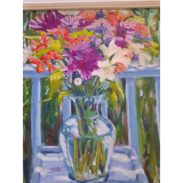 English Beth Downey Floral Still Life Painting For Sale - Image 3 of 4