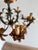 Vintage Italian Florentine Hand-Painted Tole Floral 5-Light Chandelier, 1940s For Sale - Image 18 of 18