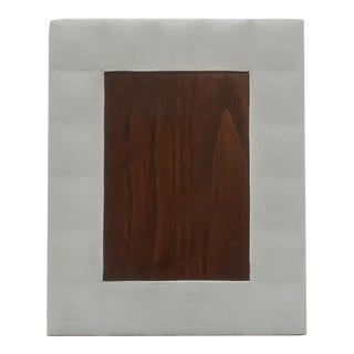 Picture Frame 5x7” in Quilted White Shagreen by R&y Augousti For Sale