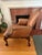 Traditional Leather Handcrafted Chair For Sale - Image 4 of 6