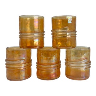 Late 20th Century Postmodern Tumbler Glasses by Esteban Prieto - Set of 5 For Sale