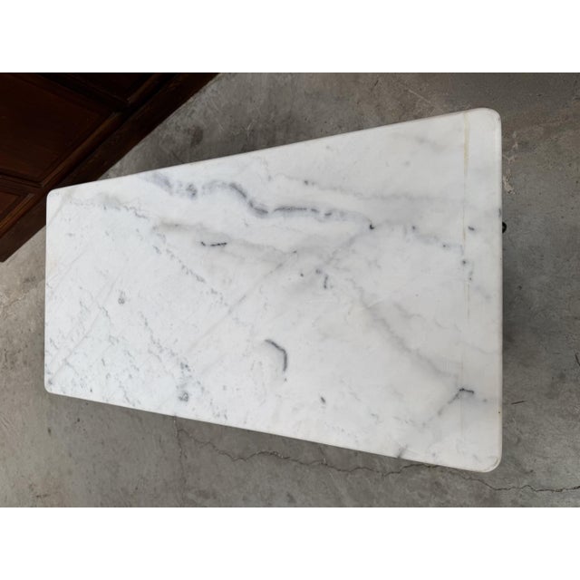 1920s Late 19th Century Marble Bistro Table For Sale - Image 5 of 9
