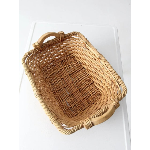 Vintage Woven Basket Tray For Sale - Image 9 of 9