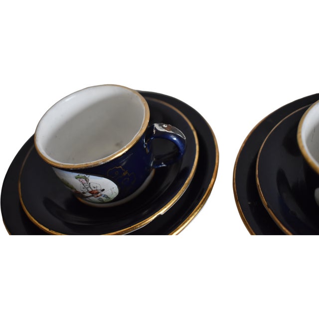 Antique German Enamel Child's Tea Set For Sale - Image 11 of 13