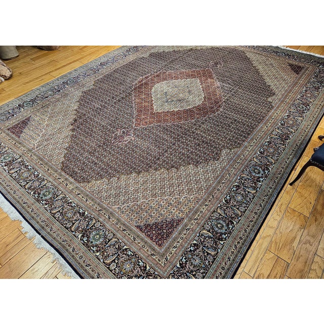 Early 20th Century Tabriz Mahi Rug For Sale - Image 4 of 18
