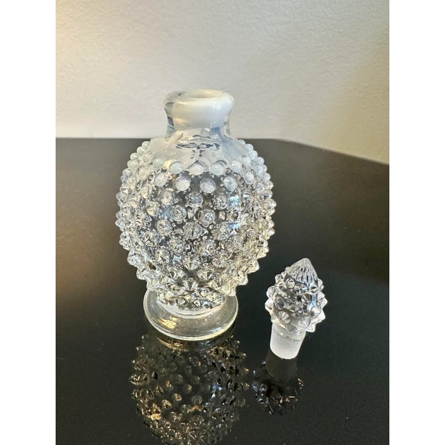 Fenton Art Glass Company Vintage Fenton Perfume Bottle Hobnail Opalescent White For Sale - Image 4 of 9