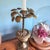 Brass palm tree candlestick // brass palm tree in urn // single candleholder // Vintage Hollywood Regency Decor For Sale - Image 10 of 12