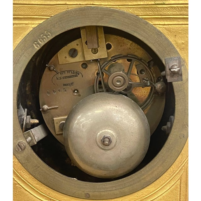 Louis XVI Dore Bronze Mantle Clock, Conrad Felsing, Berlin For Sale - Image 11 of 13