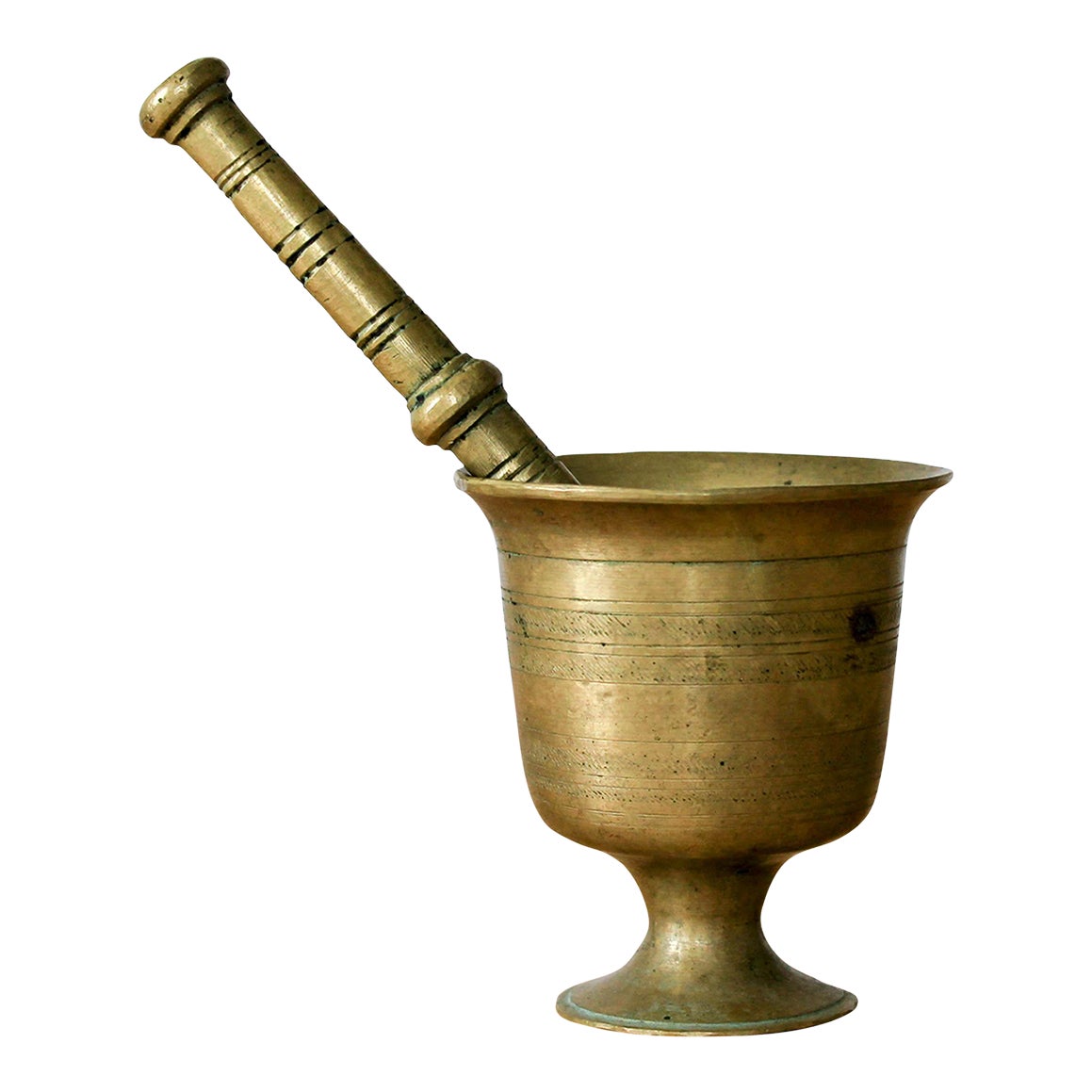 Vintage Apothecary Solid Brass Mortar & Pestle Chairish