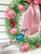 One-of-a-kind Christmas wreath handcrafted from vintage and antique holiday components, including an antique green...
