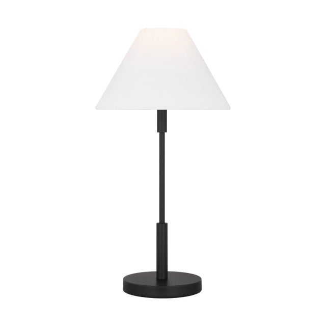 2020s Visual Comfort Studio Porteau Medium Table Lamp in Midnight Black For Sale - Image 5 of 5