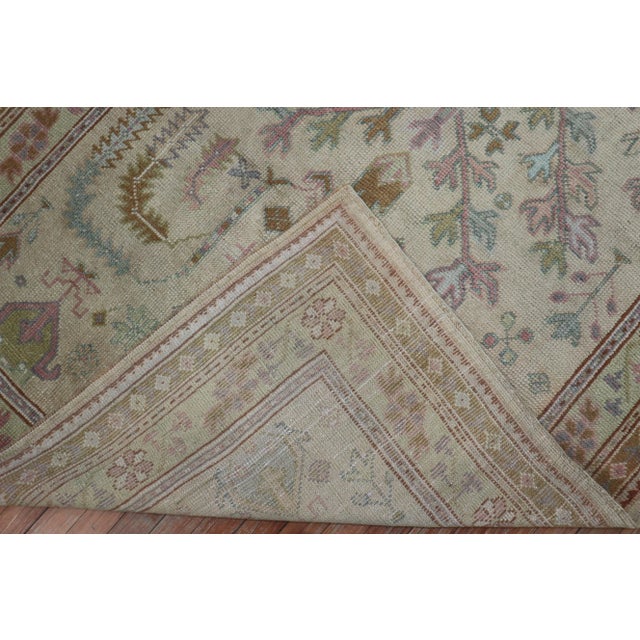 Antique 1920s Turkish Oushak Rug - 5'1" x 8'5" For Sale - Image 4 of 9