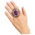 Bochic “Orient” Vintage Natural Ruby, Peridot & Amethyst Ring Set In 18K Gold & For Sale - Image 4 of 11