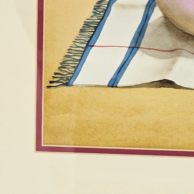 Paint Still Life Turnip Vegetable Watercolor Painting Signed Earl Rema Ault For Sale - Image 7 of 10