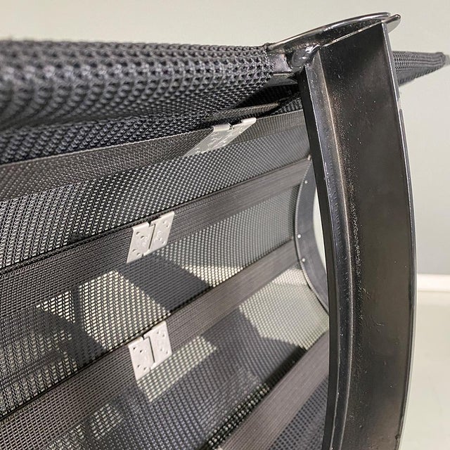 Italian Modern Black Signorina Chan Armchairs attributed to Carlo Forcolini for Alias, 1986, Set of 4 For Sale - Image 14 of 18