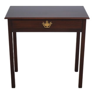 Kittinger Colonial Williamsburg 1 Drawer Mahogany Table For Sale