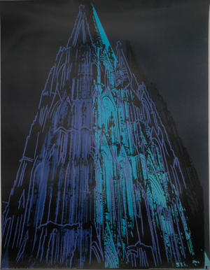 Andy Warhol, Cologne Cathedral (Blue), Lithograph
