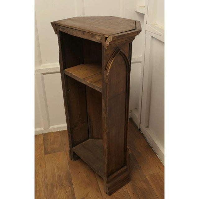 French Gothic Reading Stand in Pine For Sale - Image 10 of 10
