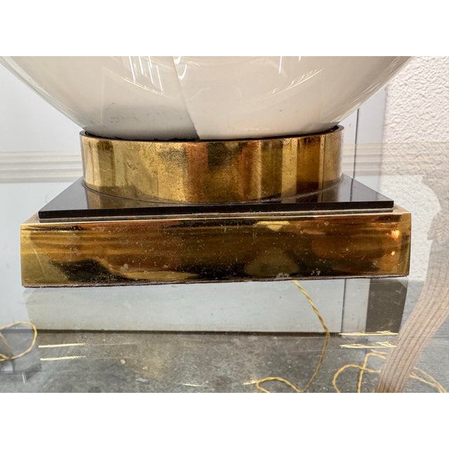 Roger Rougier Grand Acrylic Tulip Lamps, Circa 1970's Pair For Sale - Image 9 of 12