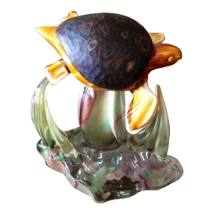 Sea Turtle Murano Glass Sculpture by Adriano Dalla Valentina