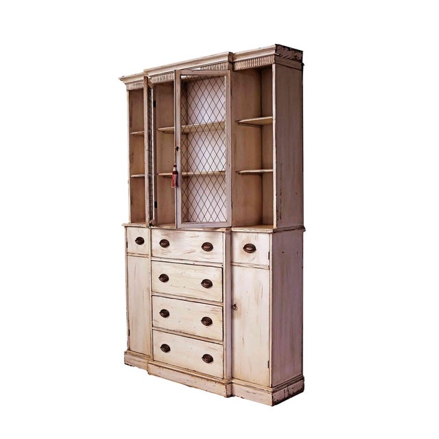 French Country Vintage French Country Style Storage Cabinet For Sale - Image 3 of 7