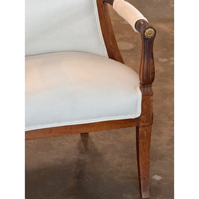 Traditional 19th Century Pair of French Empire Armchairs For Sale - Image 3 of 16