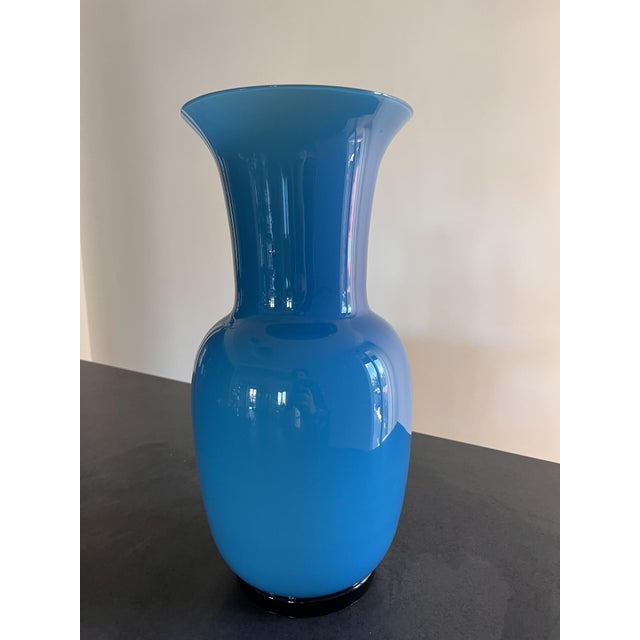 Vintage Vase in Blue from Venini, 1990s For Sale - Image 4 of 10