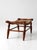 Brown Vintage Early American Rush Seat Bench Stool For Sale - Image 8 of 17