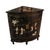 Late 20th Century Black Lacquer Chinese Corner Cabinet With Inlaid Stone For Sale - Image 5 of 10