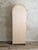 1970s Arched Cabinet- Organic Soft Neutral Finish With Brass Details For Sale - Image 9 of 11