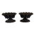 Antique French Neoclassical Cast Iron Fluted Garden Urns, Circa 1900 a Pair For Sale