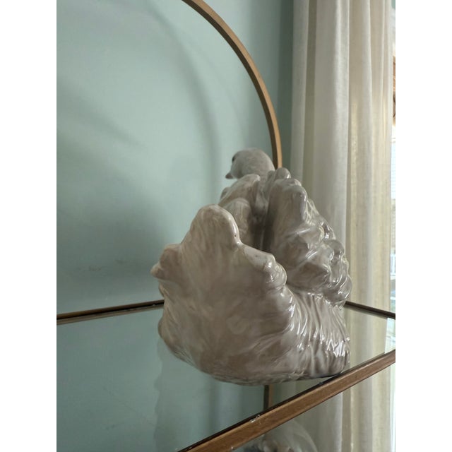 Off-white Vintage Large Ceramic Swan For Sale - Image 8 of 10