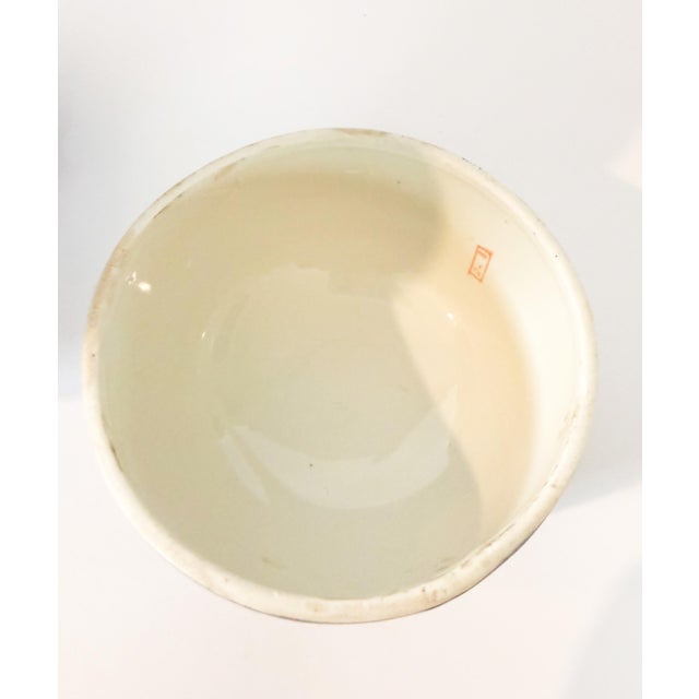 Blue Vintage Macau Chinoiserie Pink Lotus Botanical Ginger Jar For Sale - Image 8 of 9